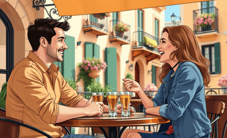 Hombre y mujer conversando sinceramente para evitar el ghosteo en una relación.